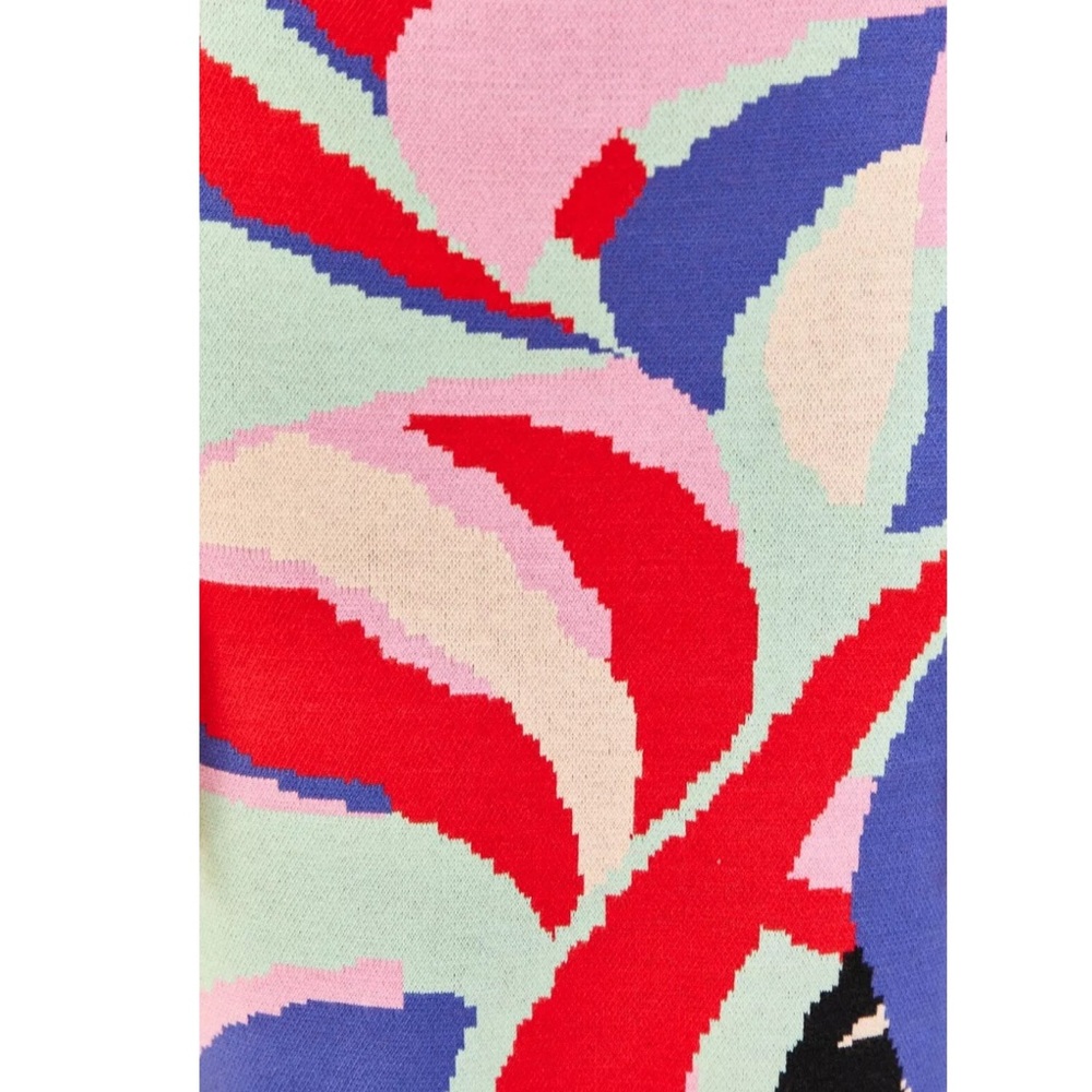 FARM RIO Colorful Monstera Knit Dress - Picture 4 of 6